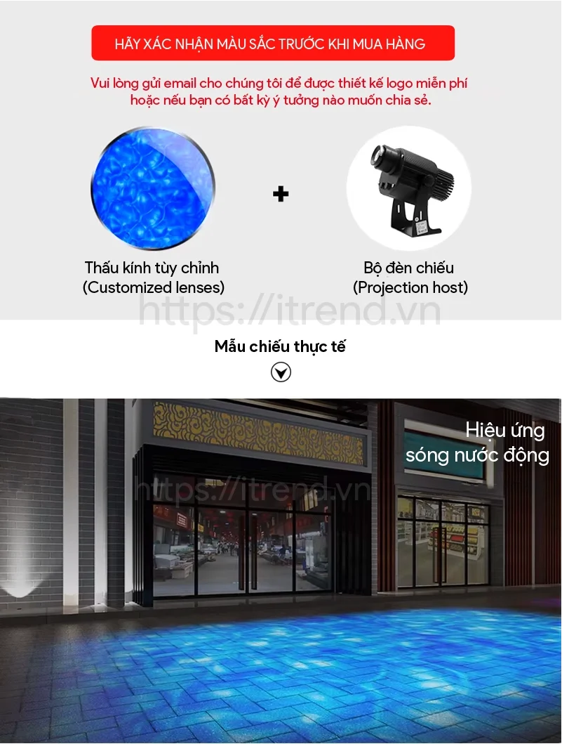 Đèn chiếu hiệu ứng sóng nước động