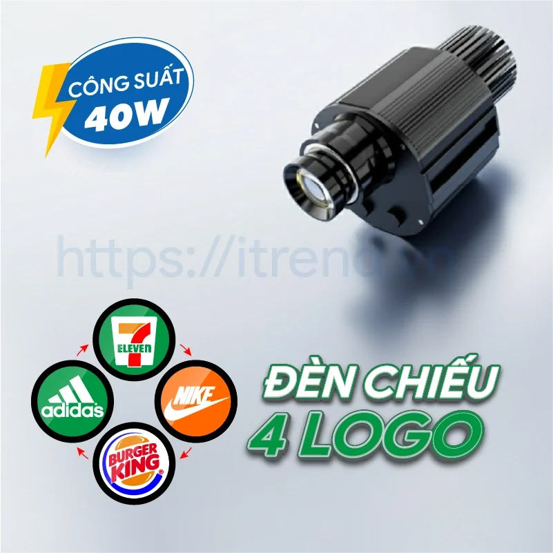 Đèn chiếu 4 logo 40W