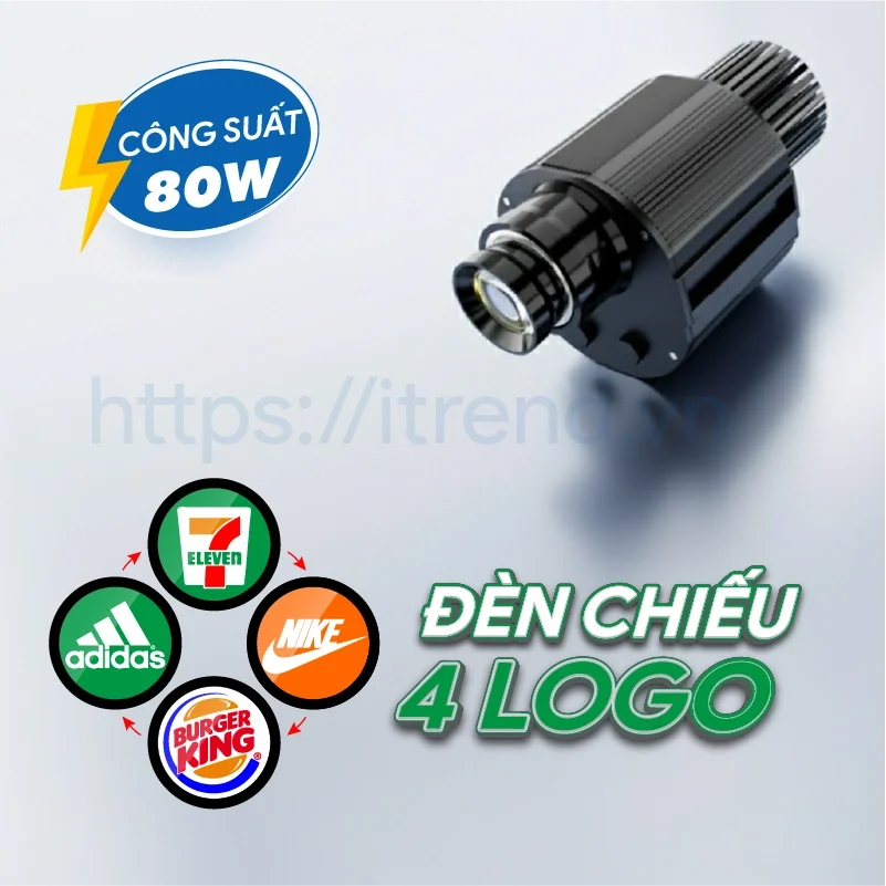 Đèn chiếu 4 logo 80W