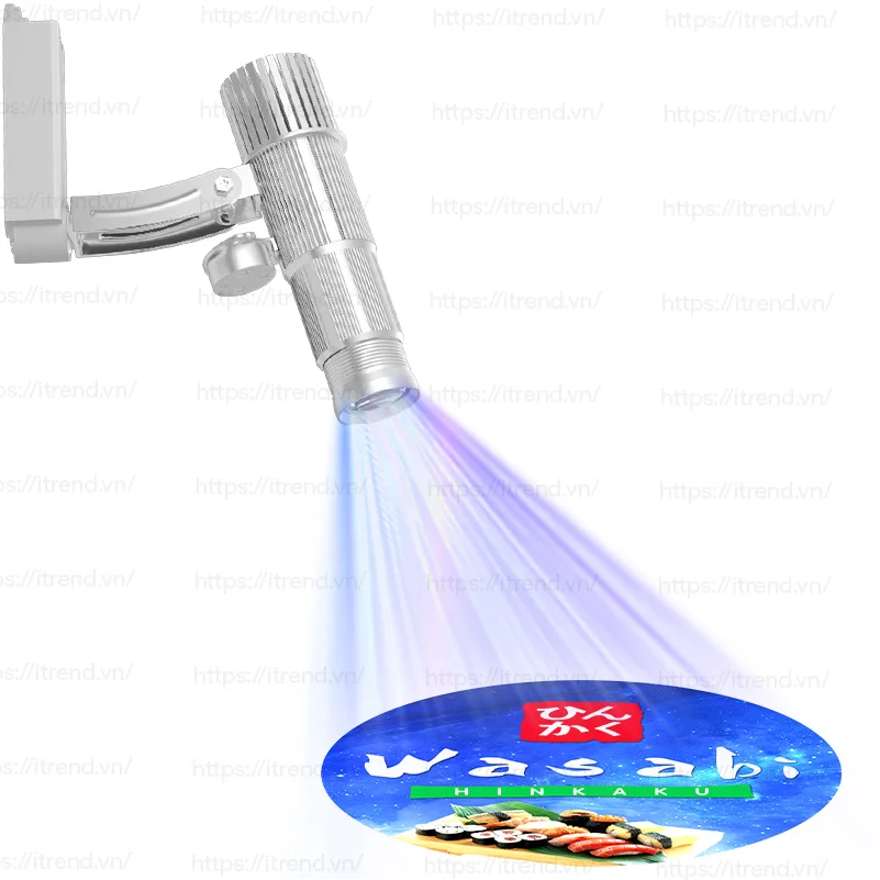 Đèn chiếu logo treo ray 15W Hình ảnh đèn chiếu logo treo ray 15W