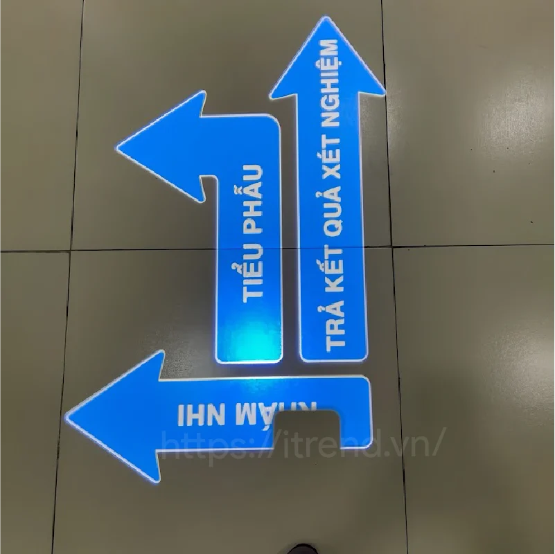 Hình ảnh thực tế chiếu chỉ dẫn tại bệnh viện
