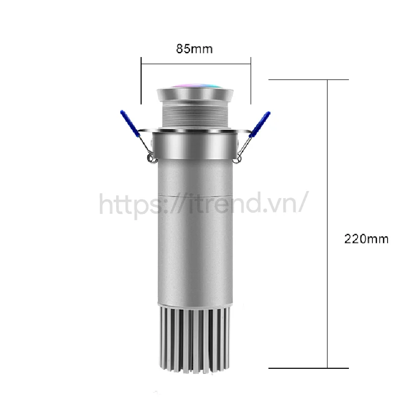Đèn chiếu logo âm trần 15w kích thước đèn chiếu logo âm trần 15w