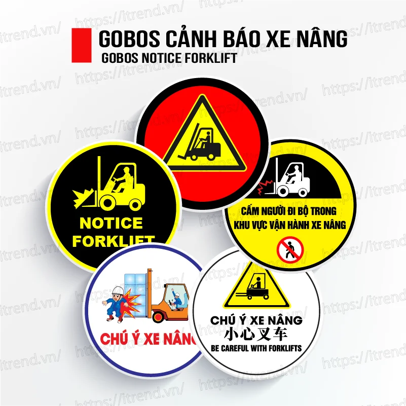 Lăng kính cảnh báo xe nâng