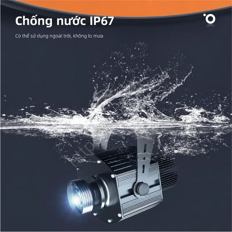 Đèn chiếu 4 hình ảnh chuyển động 40W chống nước den chieu 4 gobos hieu ung